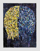 Polarity paper collage on canvas, 'Polarity '